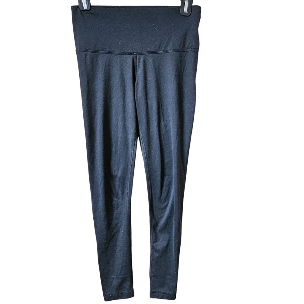 Black Yoga Leggings with Waistband Pocket Size Small
